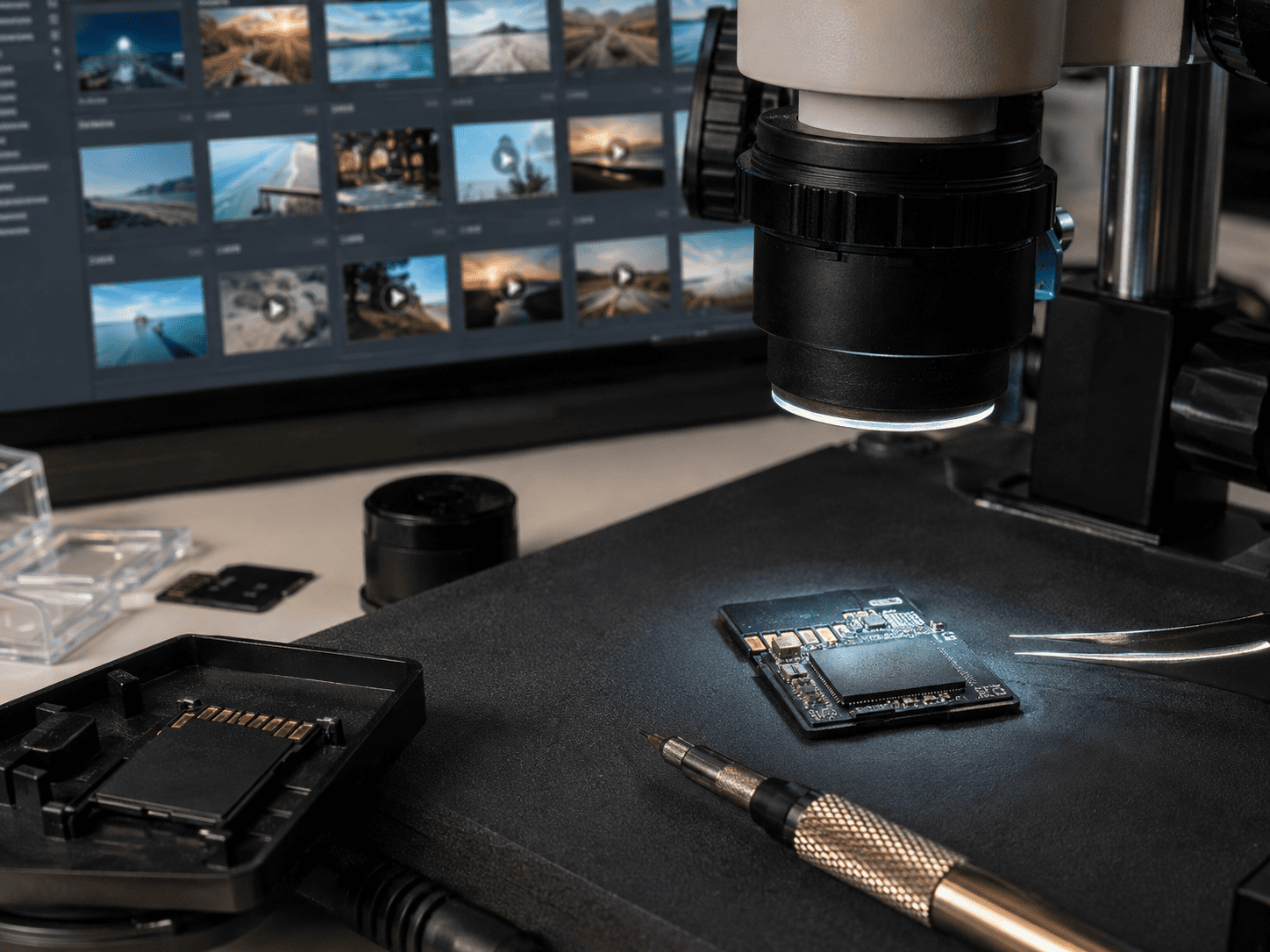 記憶卡NAND Flash晶片與照片影片資料檢測